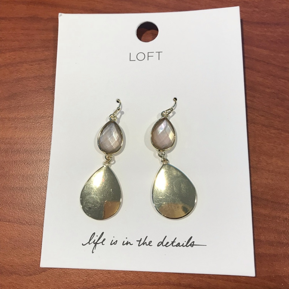 Loft Crystal and Gold Earrings